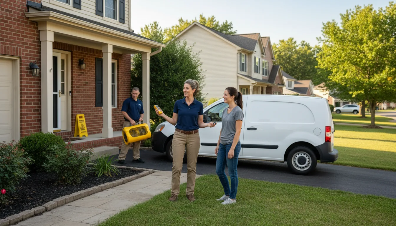 Residential water damage restoration in Bogue Chitto, MS